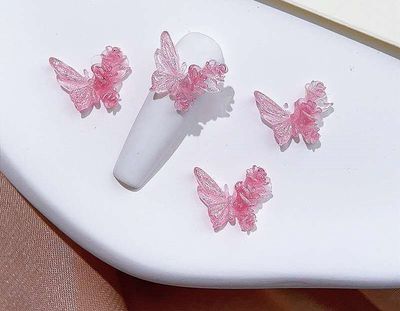 HY Butterfly Nail Charms 5pcs/bag, Name: HY279