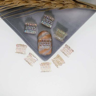 Crystal Skirt Lace Nail Charms 5pcs/bag
