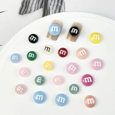 Luminous M Nail Rhinestone 5pcs/bag