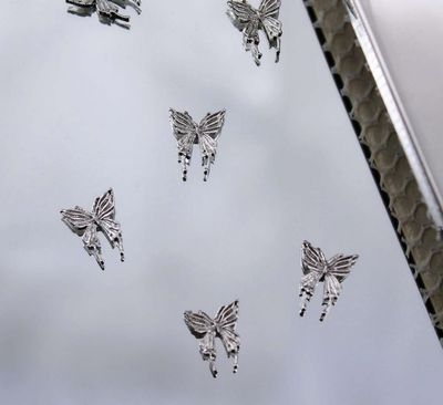 3D Metal Butterfly Nail Charms 2pcs/bag