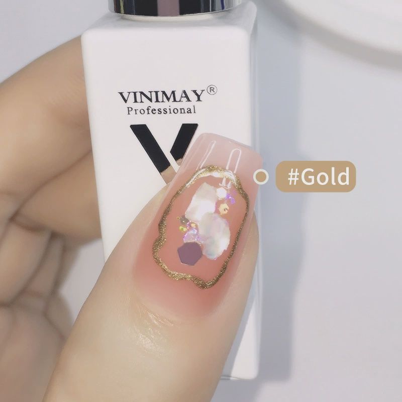 Vinimay Metallic Nail Art Liner 10ml, color: Gold