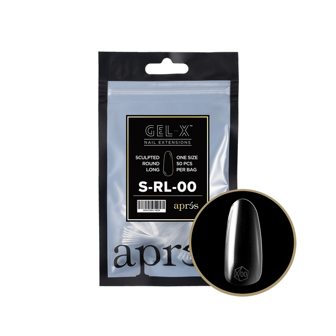 GEL-X® Sculpted Round Long Refill Bag (50pcs), Size: 00