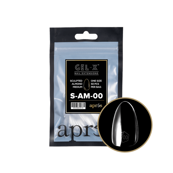 GEL-X® Sculpted Almond Medium Refill Bag (50pcs), Size: 00