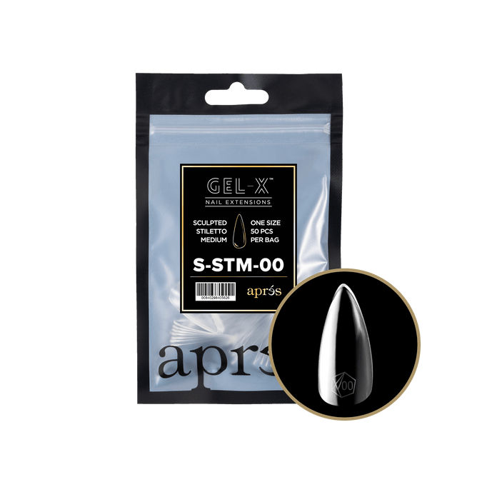 GEL-X® Sculpted Stiletto Medium Refill Bag (50pcs), Size: 00