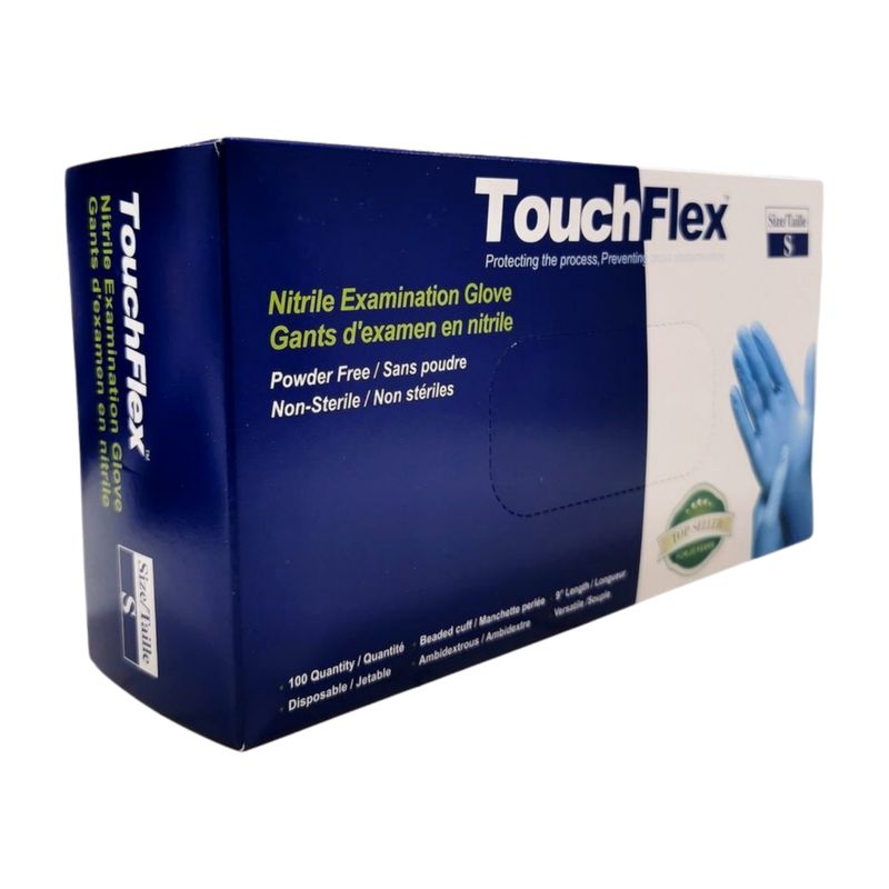 TouchFlex Blue Nitrile  Exam Gloves