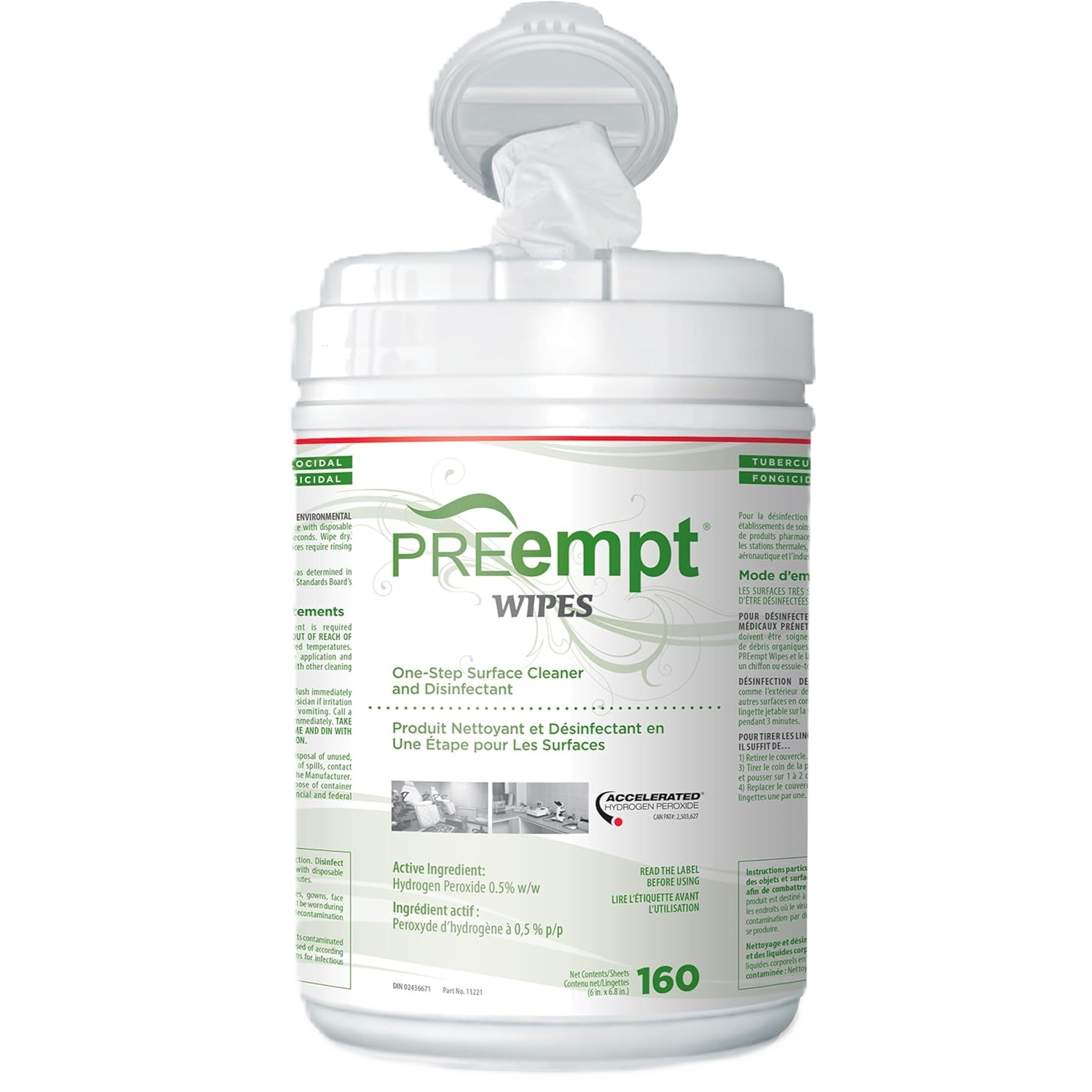 PREempt Wipes Canister (160pcs)