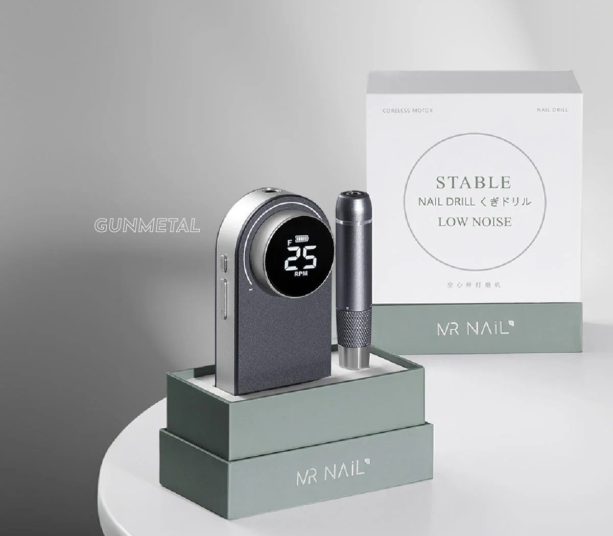 millynail✴︎ Mr Nail Rechargeable Electric Nail Drill 25000 RPM - W278