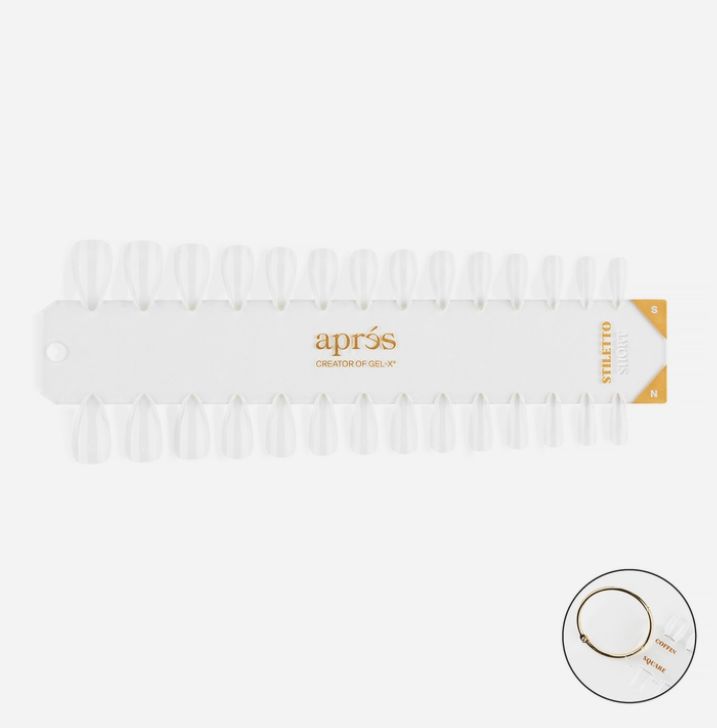 Gel-X Tip Swatch - Natural/Sculpted Stiletto Short