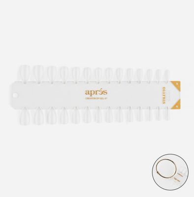 Gel-X Tip Swatch - Natural/Sculpted Stiletto Short