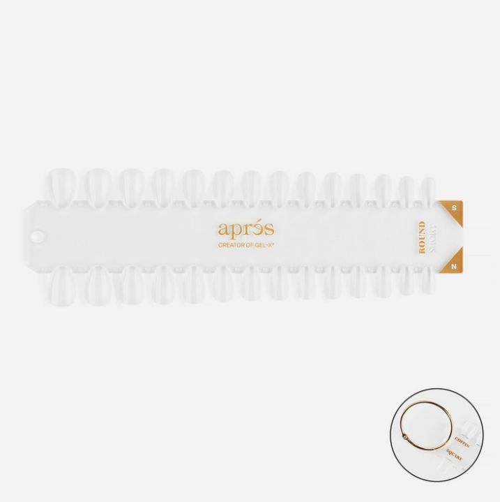Gel-X Tip Swatch - Natural/Sculpted Round Short