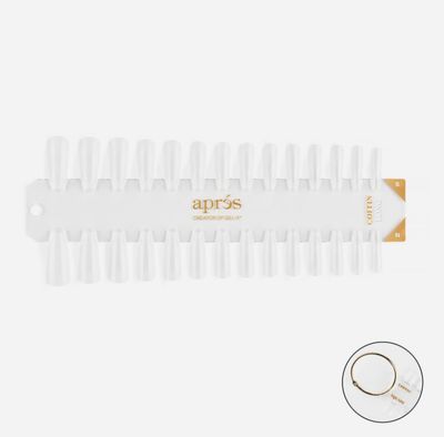 Gel-X Tip Swatch - Natural/Sculpted Coffin Long