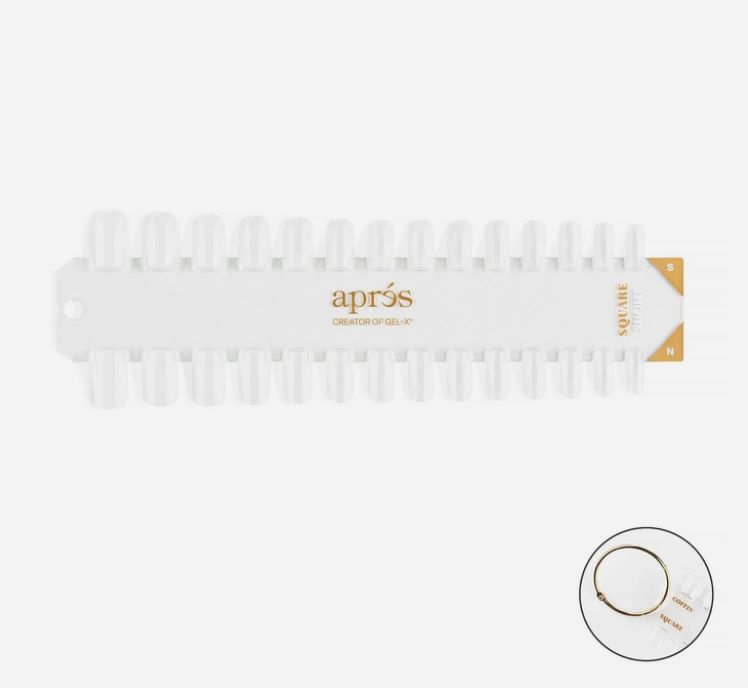 Gel-X Tip Swatch - Natural/Sculpted Square Short