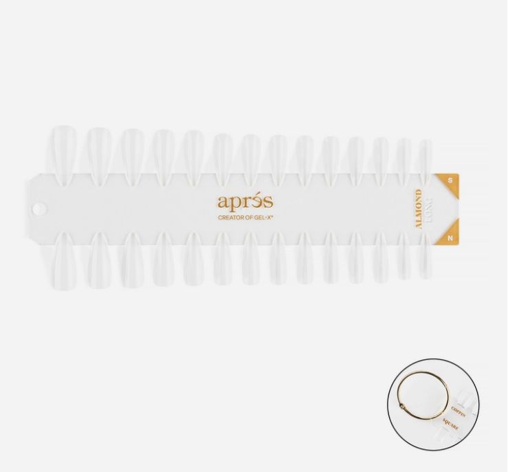 Gel-X Tip Swatch - Natural/Sculpted Almond Long