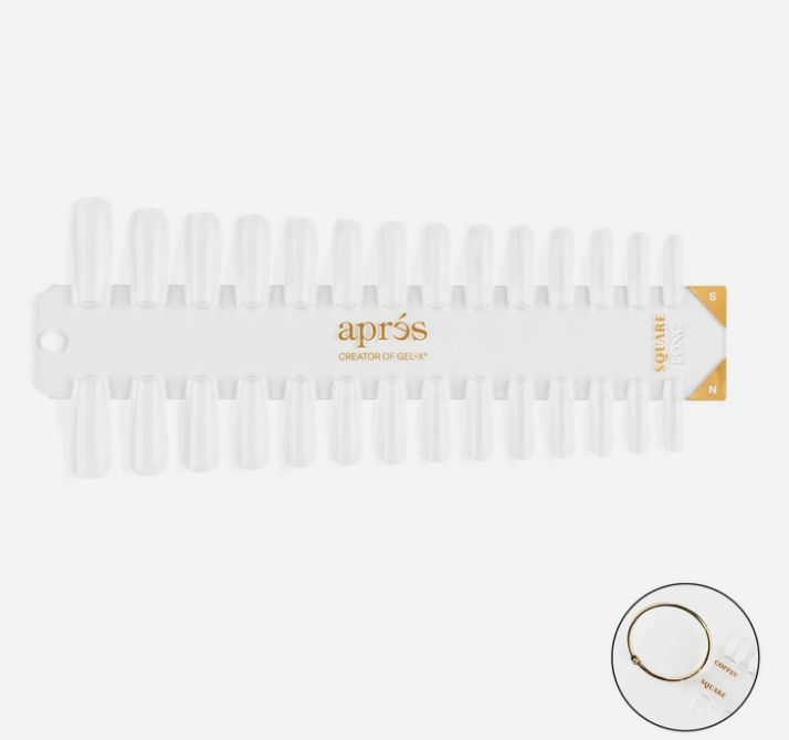 Gel-X Tip Swatch - Natural/Sculpted Square Long