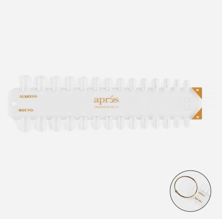 Gel-X Tip Swatch - Natural Almond/Round Extra Short