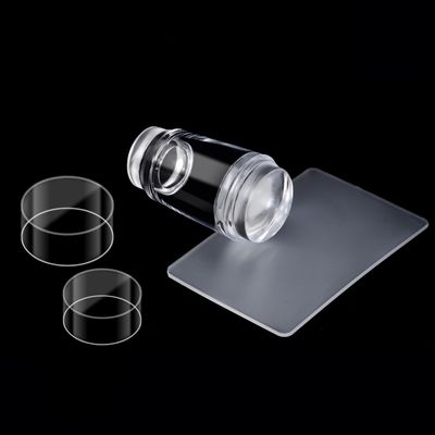 Double Head Clear Silicone Stamper with Scraper