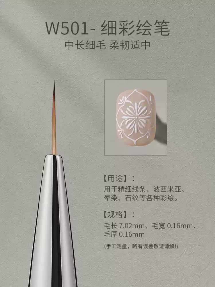 Mr Nail Nail Art Brush, Name: W501 细彩绘笔