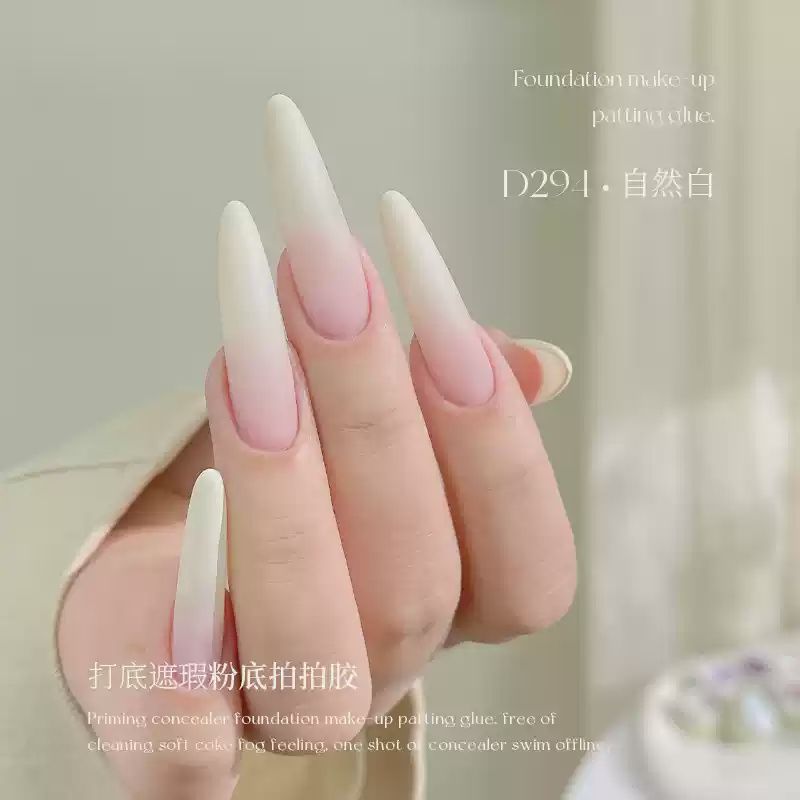 Mr Nail 美甲先生 Pat Painting Gel 粉底遮瑕拍拍胶 3g, color: D294 自然白