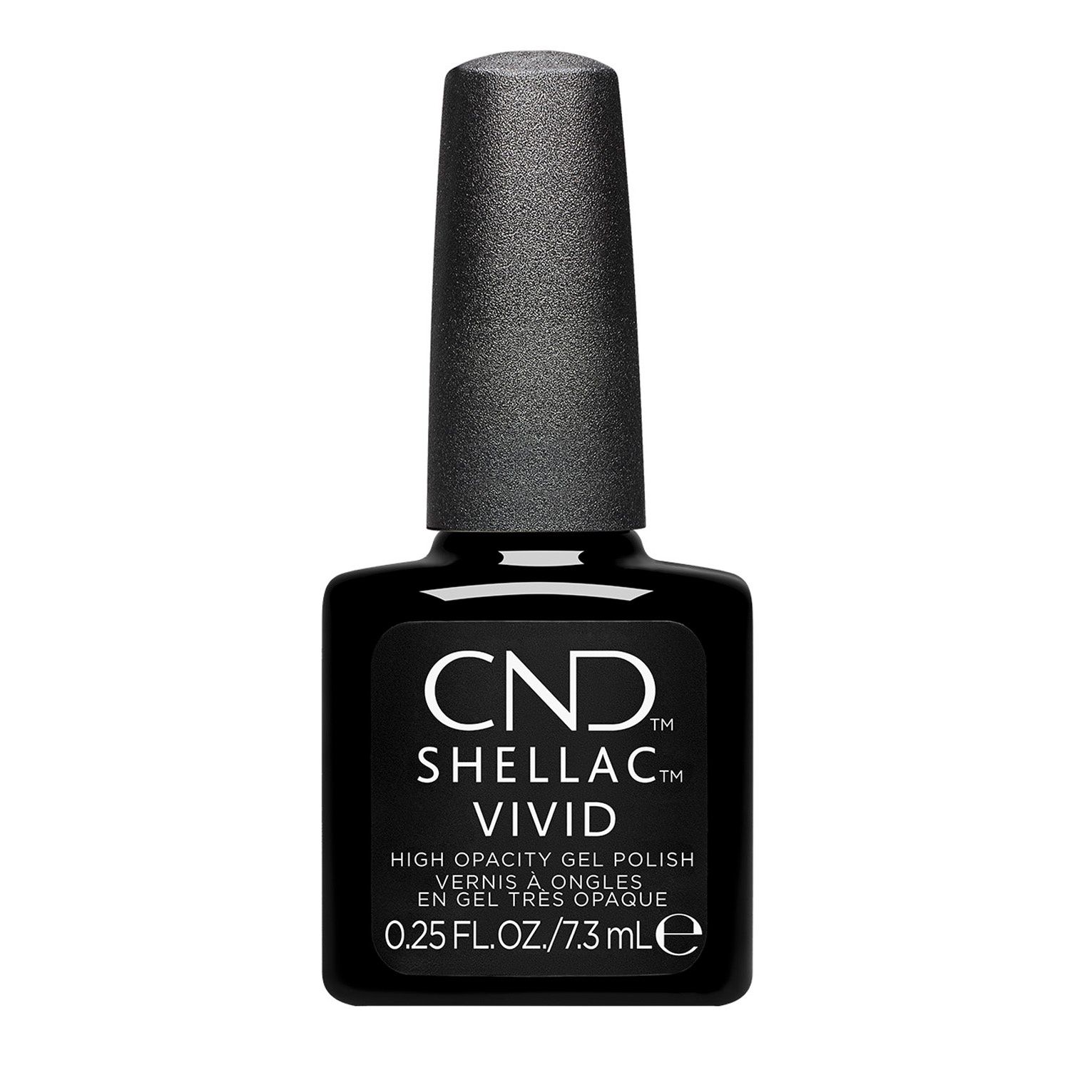 CND Shellac Vivid 0.25oz/7.3ml - Black Tuxedo