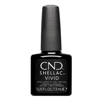 CND Shellac Vivid 0.25oz/7.3ml - Black Tuxedo