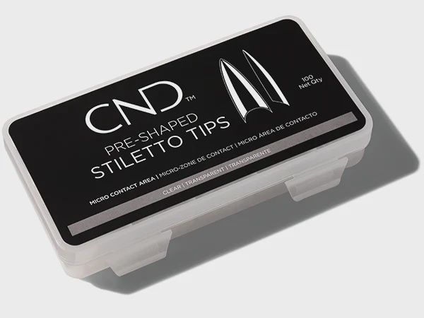 CND Tips Pre - Shaped Stiletto 100ct