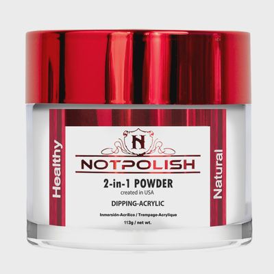 NOTPOLISH Dipping-Acrylic Powder - 01 CLEAR POWDER (4 oz)