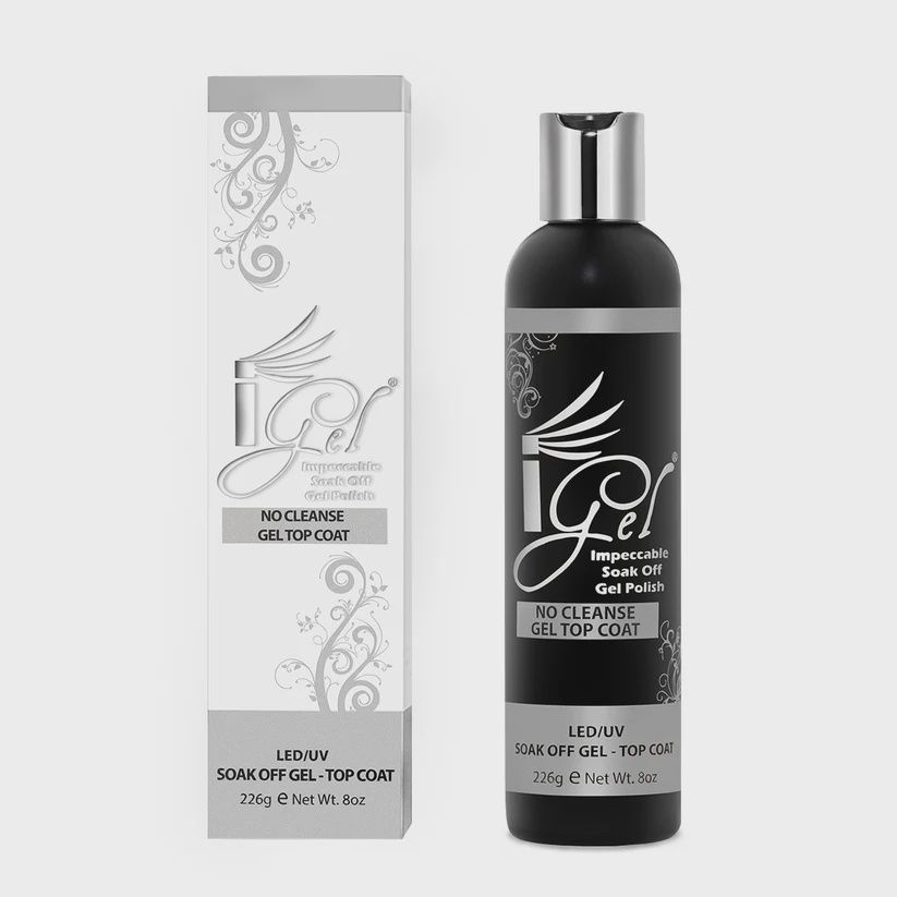 IGel Beauty No Cleanse Top Coat 8oz