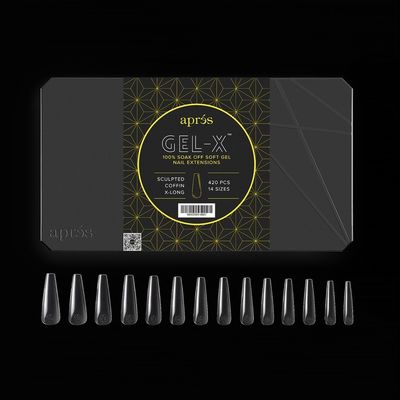 GEL-X® Sculpted Coffin Extra Long Box of Tips - Pro (420pcs)