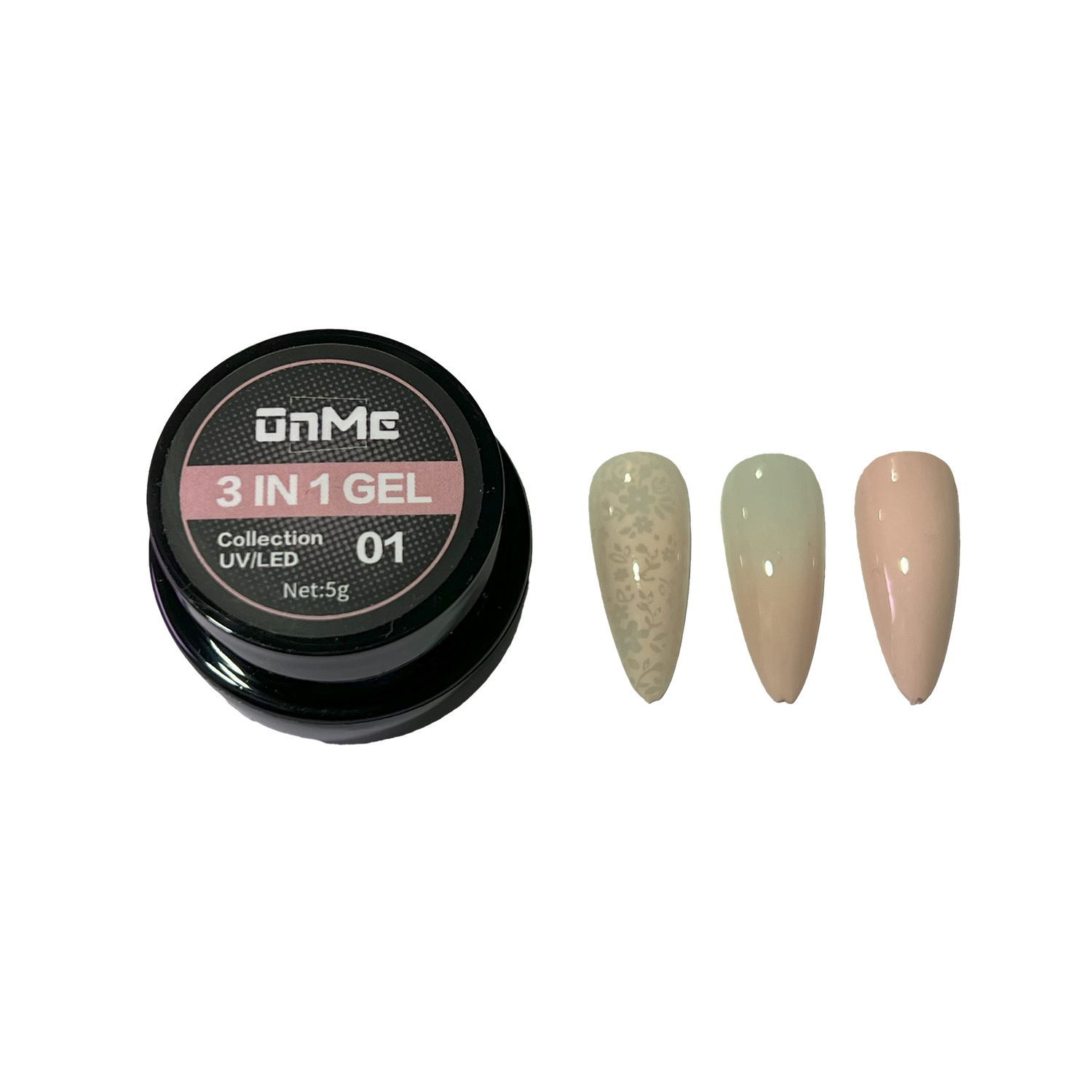 ONME 3 in 1 Gel Color 5g, color: 01