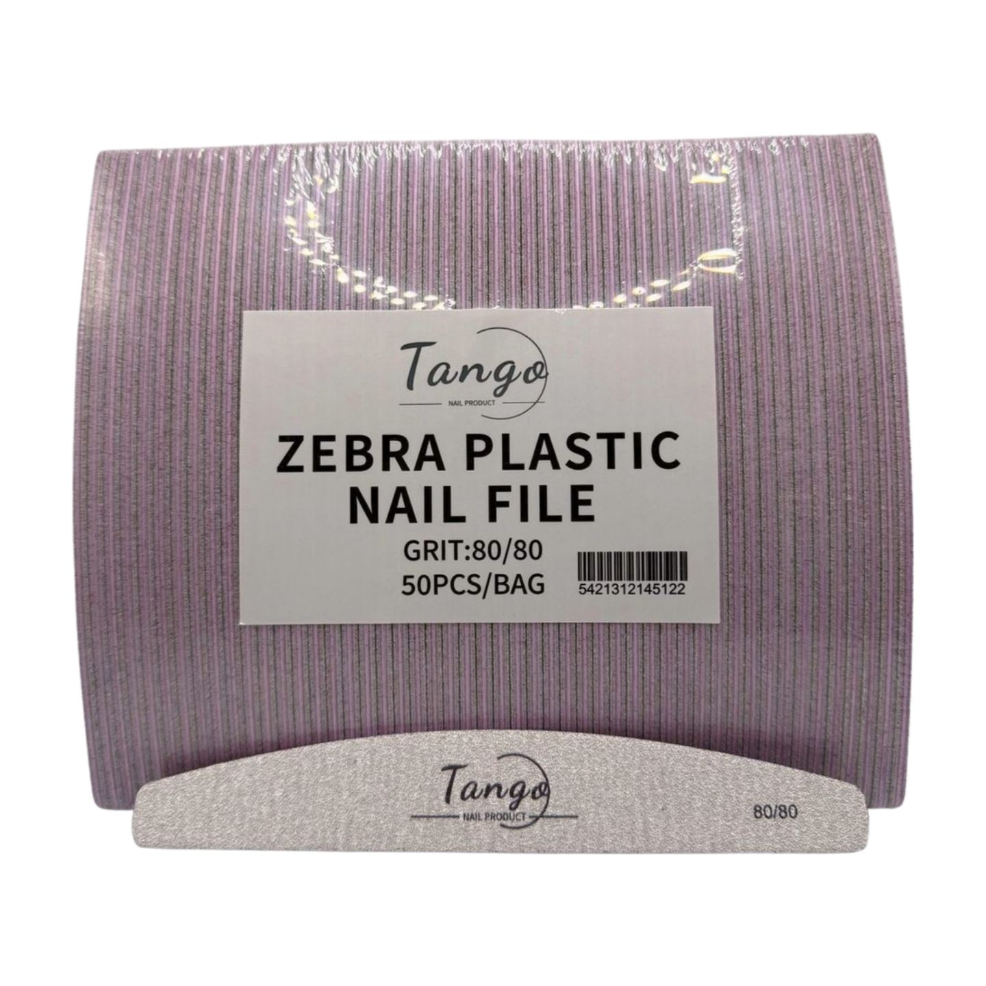 Tango Zebra Plastic Moon File 80/80 50pcs/pk