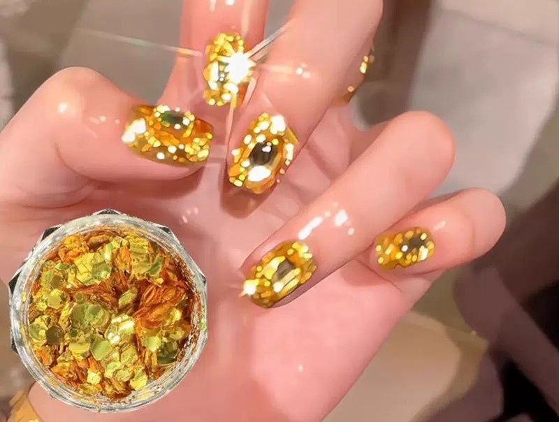 Nail Gold Sparkle Glitter 3g/Jar