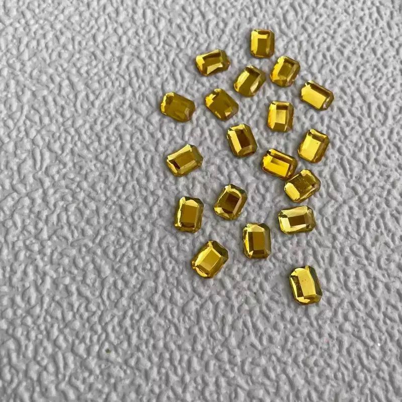 Octangle Gold Nail Rhinestone 10pcs