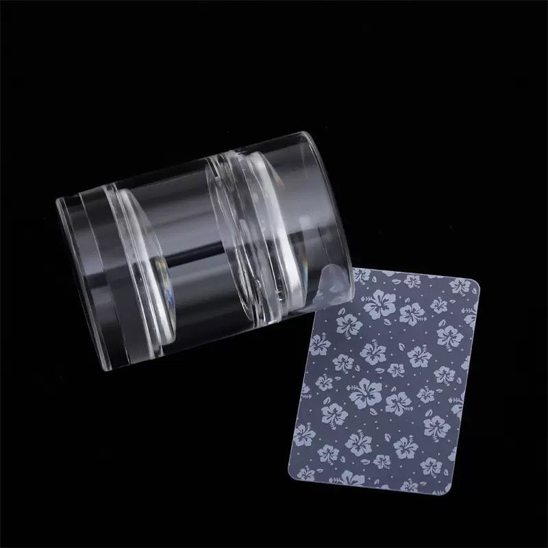 Clear Double Head Silicone Stamper with Scraper