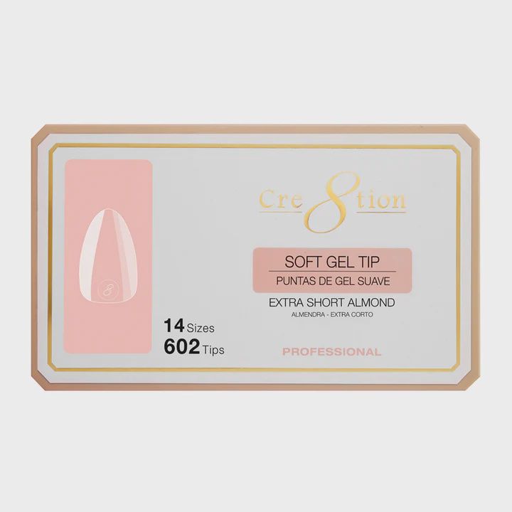 Cre8tion Soft Tips 14 Sizes - Almond, Size: Extra Short