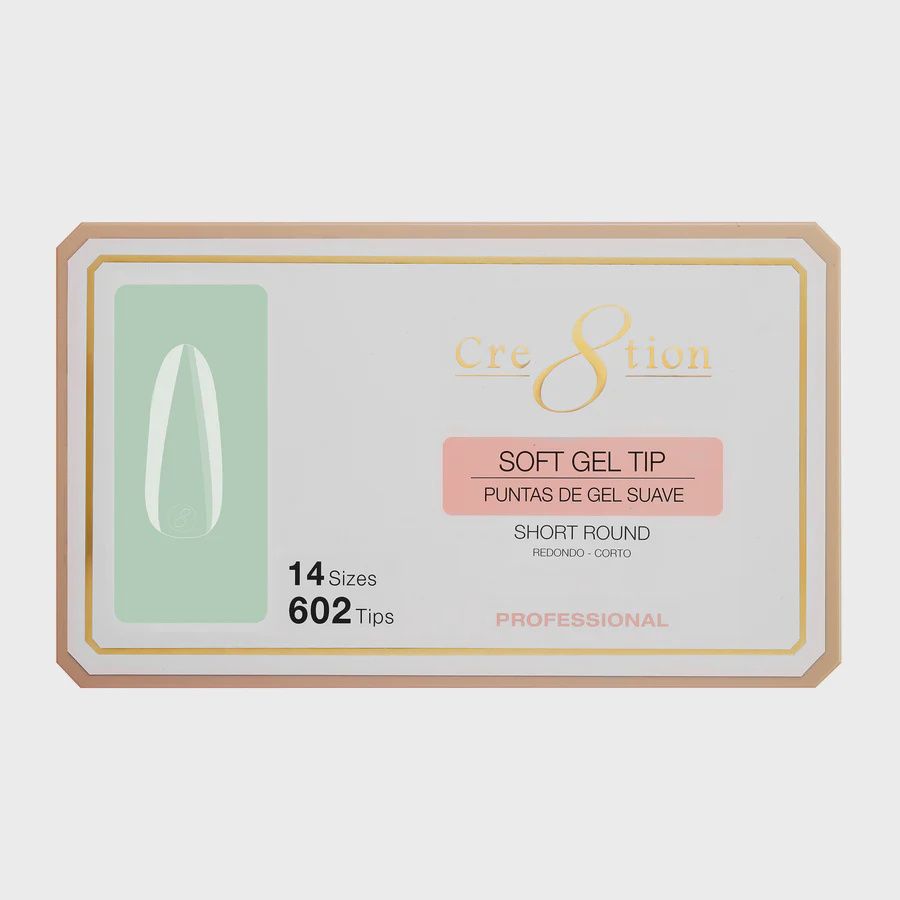 Cre8tion Soft Tips 14 Sizes - Round, Size: Short