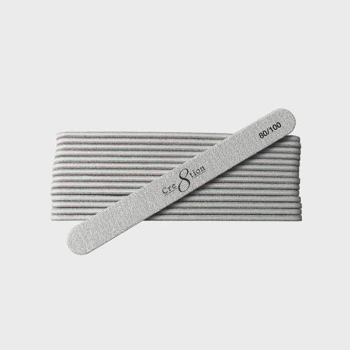 Cre8tion Premium Nail File Regular Zebra 80/80 50pcs/pk