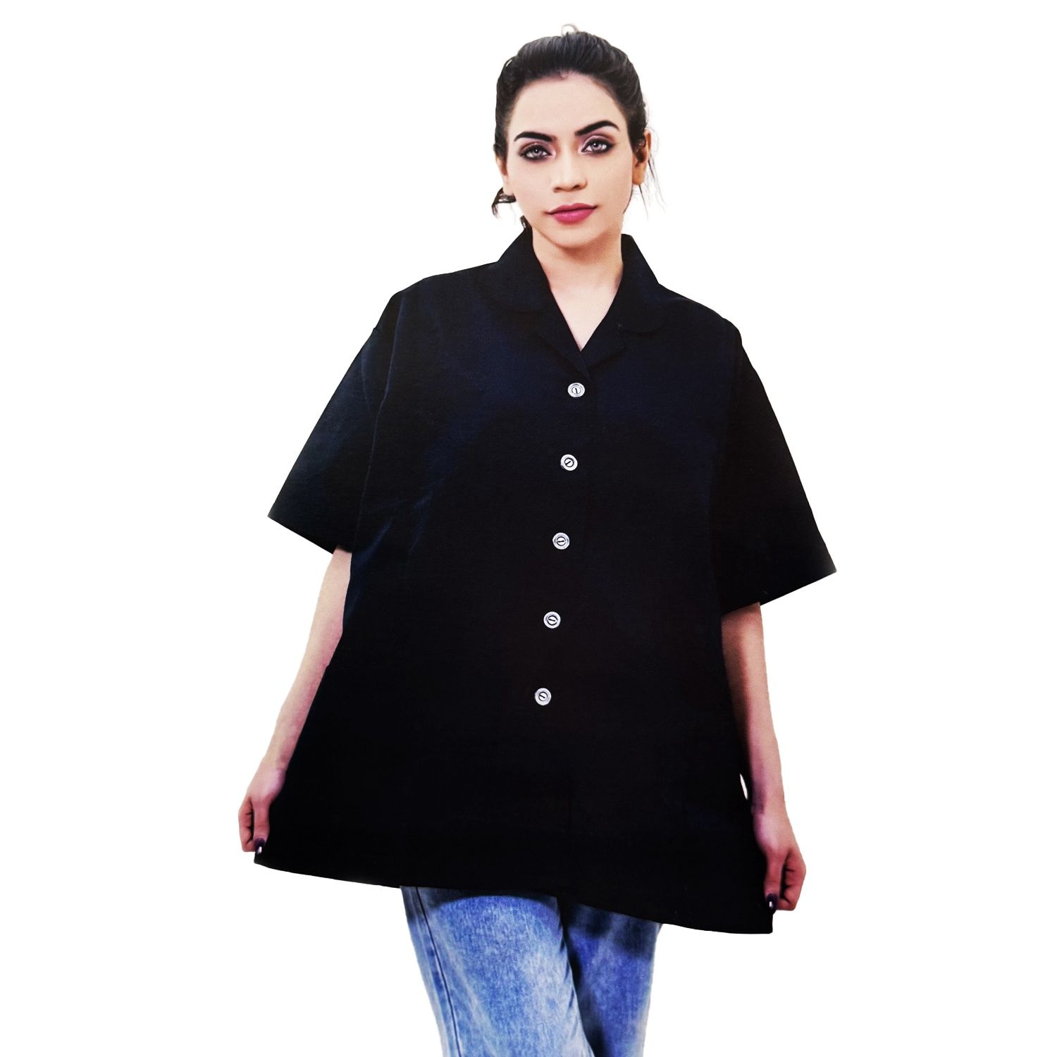 Silver Star Lab Coat Black SS-005