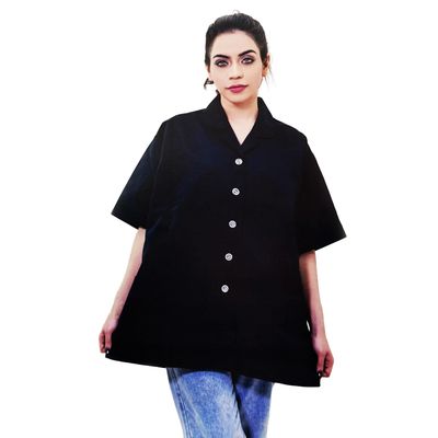 Silver Star Lab Coat Black SS-005
