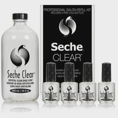 Seche Clear PRO Base Coat 16oz Refill Kit (16oz refill &amp; 4-0.5oz)