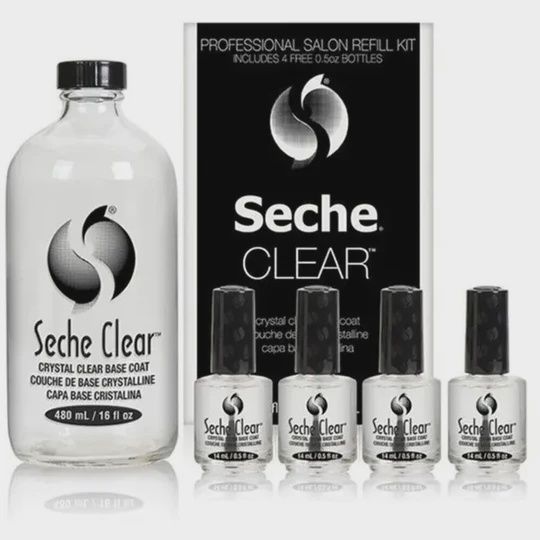 Seche Clear PRO Base Coat 16oz Refill Kit (16oz refill &amp; 4-0.5oz)