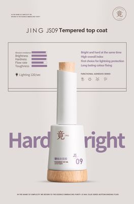 JING JS09 Stain Resistant Top Gel 16ml 钢化封层胶