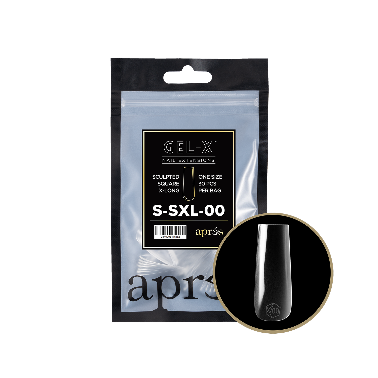 GEL-X® Sculpted Square Extra Long Refill Bag (50pcs), Size: 00