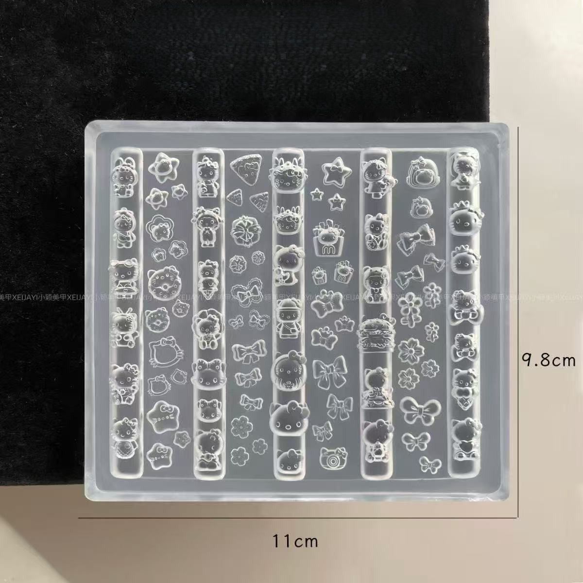 3D Nail Art Silicone Mold, Name: Hello Kitty