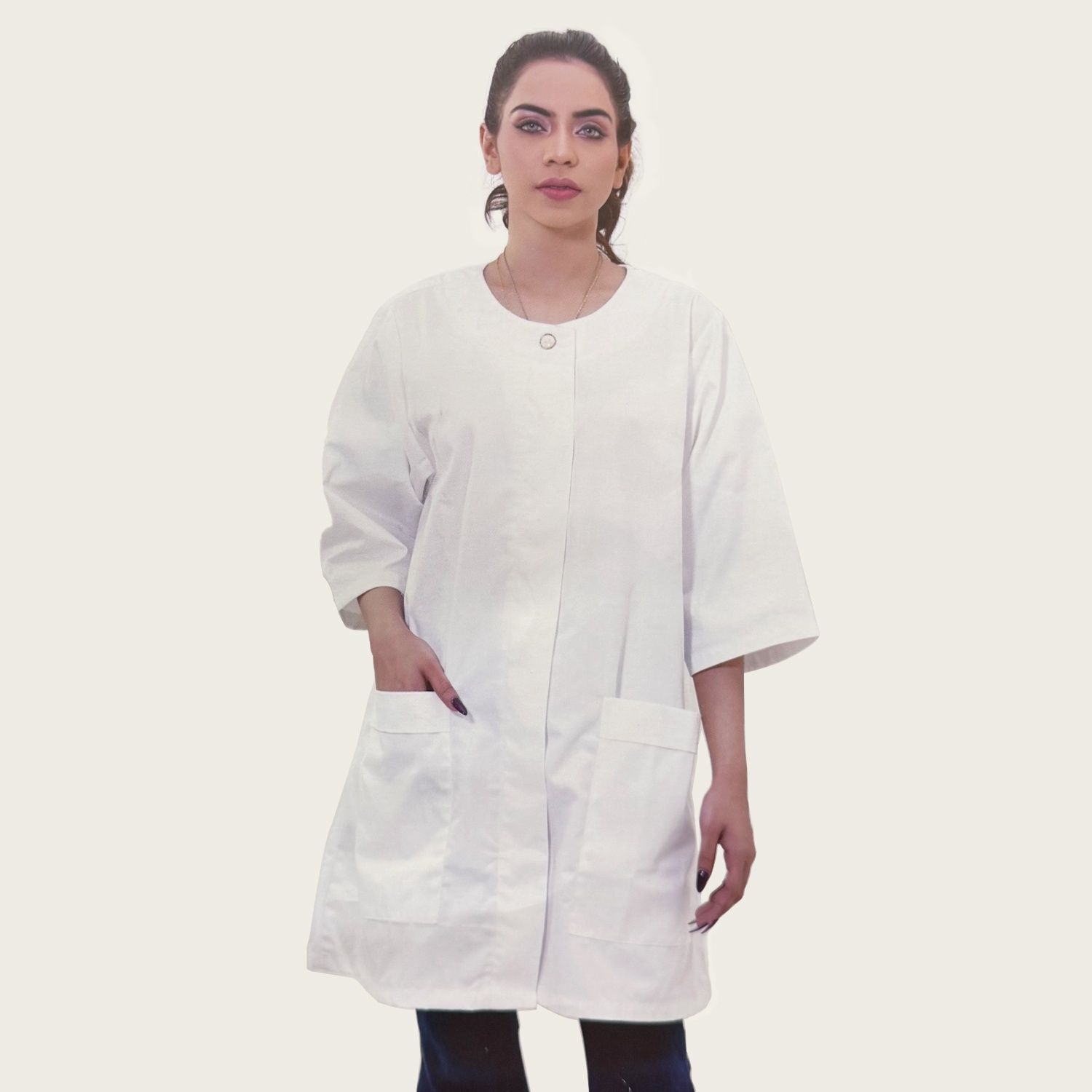 Silver Star Lab Coat White SS-003