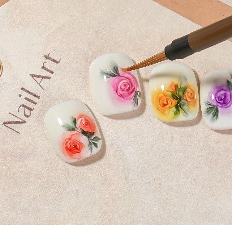 Watercolor Nail Art Soft Brush, Size: Long Brush