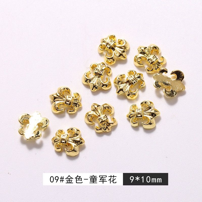 CROIX Cross Nail Charm 5pcs/Bag, Shape: #9