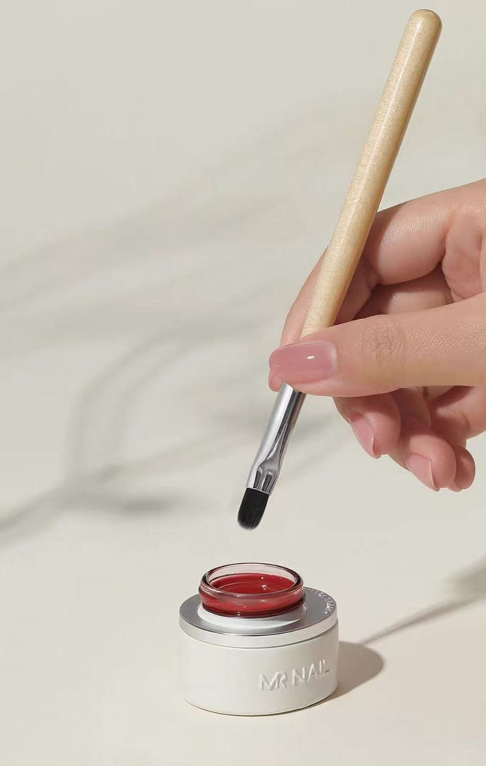 Mr Nail Art Brush - W002 Wood Oval