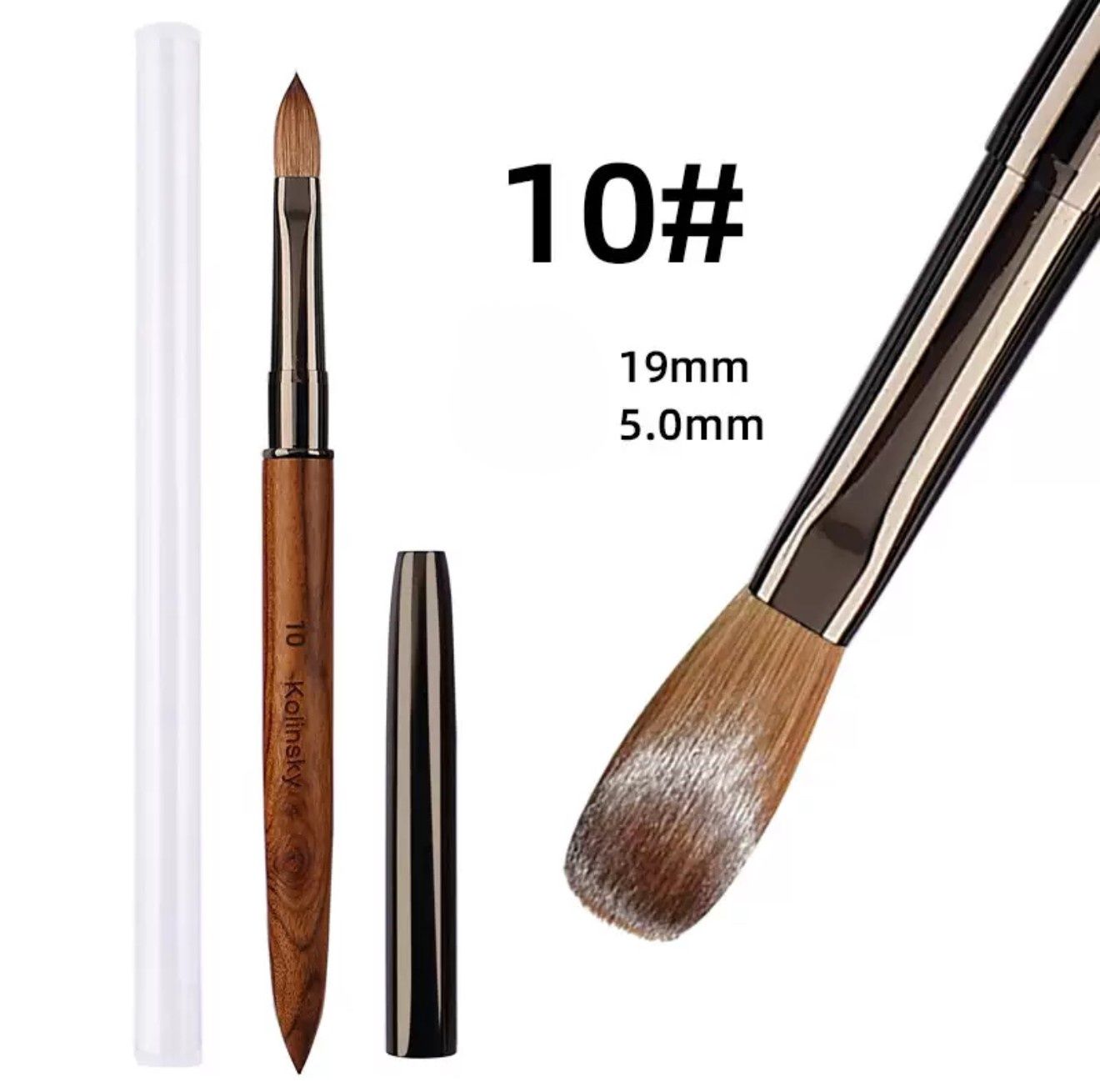 Premium Kolinsky Acrylic Brush, Size: #10