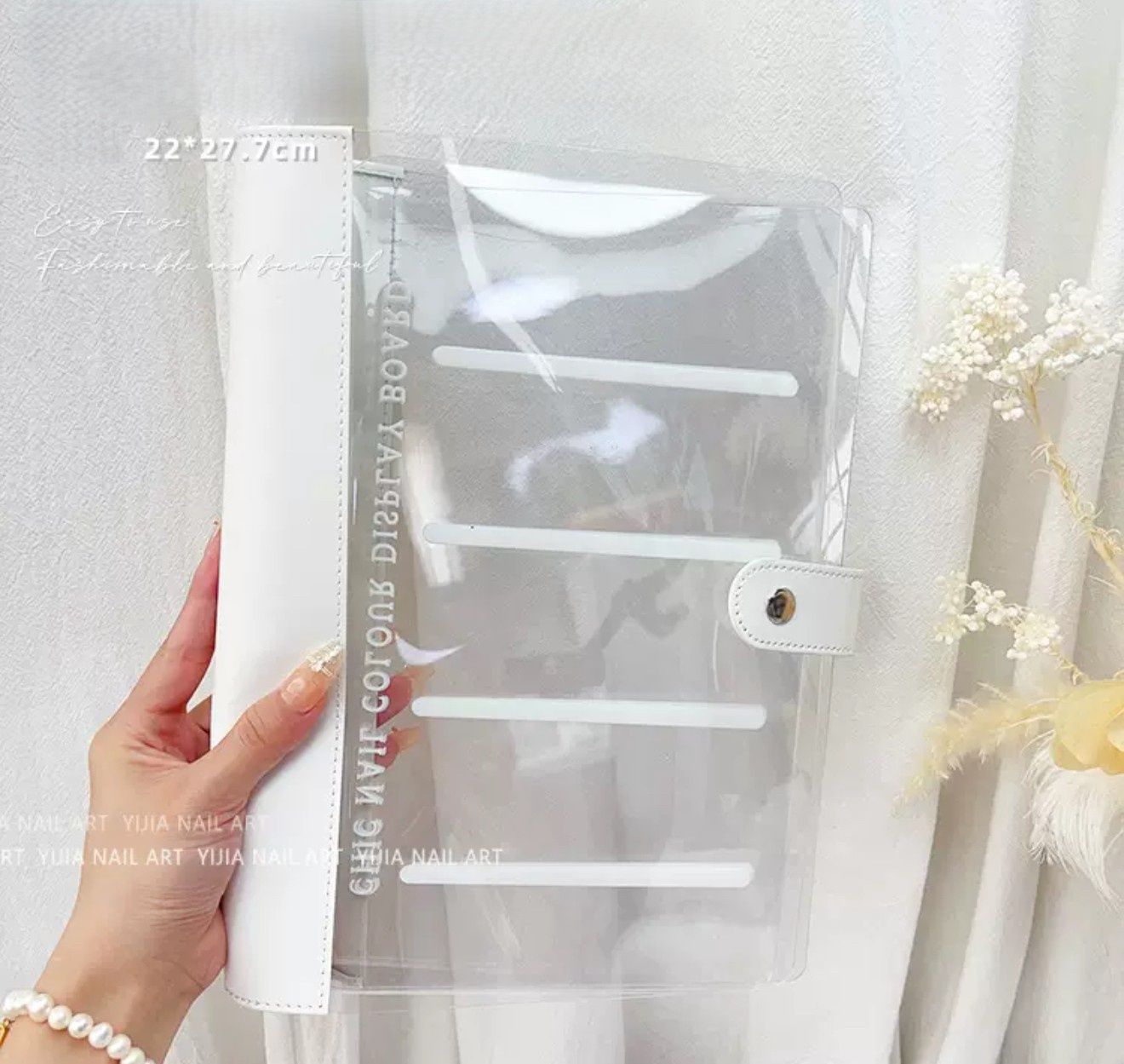 Nail Art Display Book With Acrylic Page (5 Pages), Size: Large