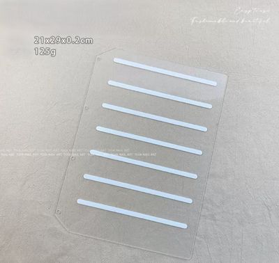 Acrylic Refill Pages for Color Chart 1pc